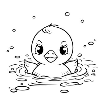 Page rubber duck outline images