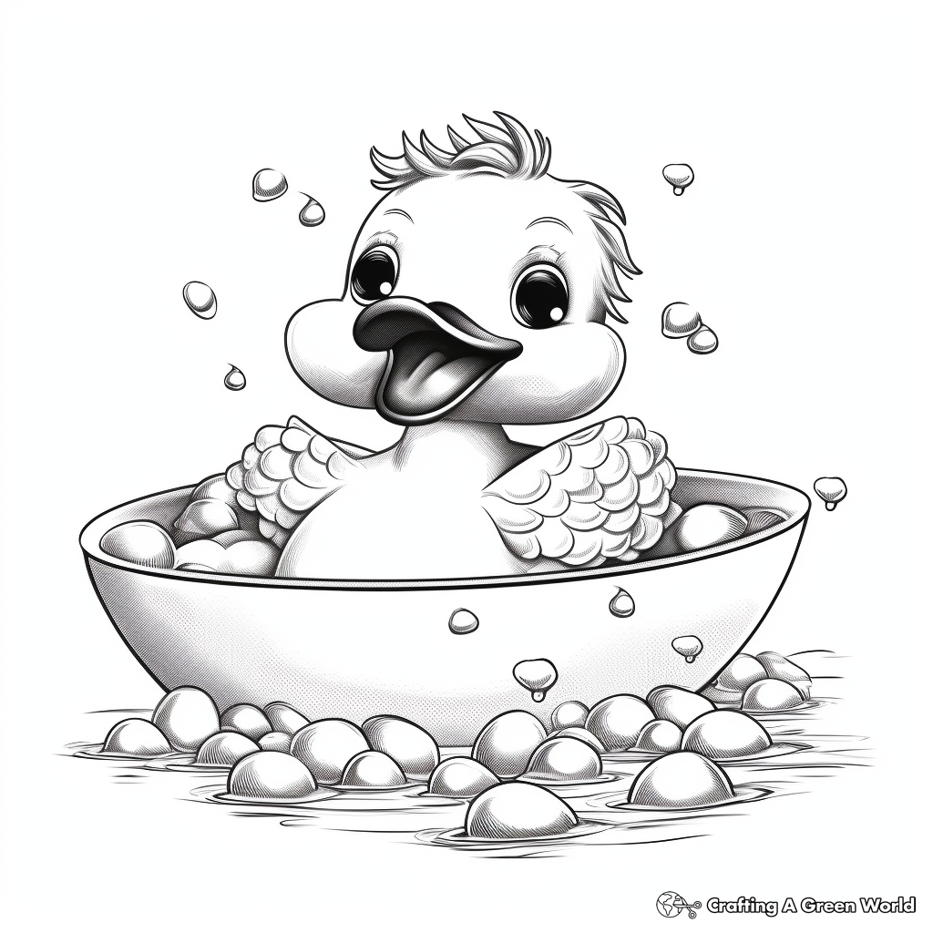 Rubber duck coloring pages