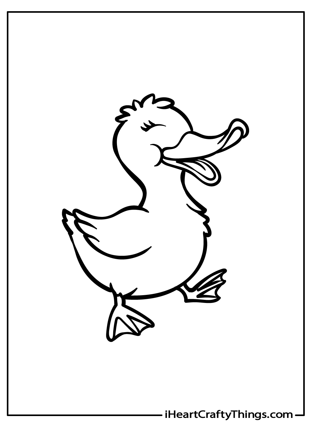 Duck coloring pages free printables