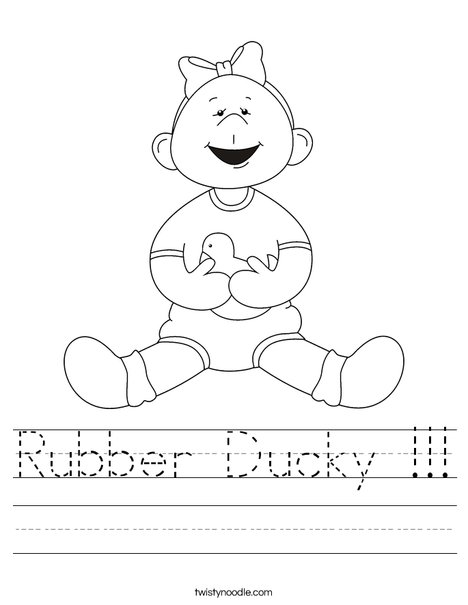 Rubber ducky worksheet