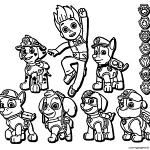 Rubble paw patrol coloring pages printable for free download