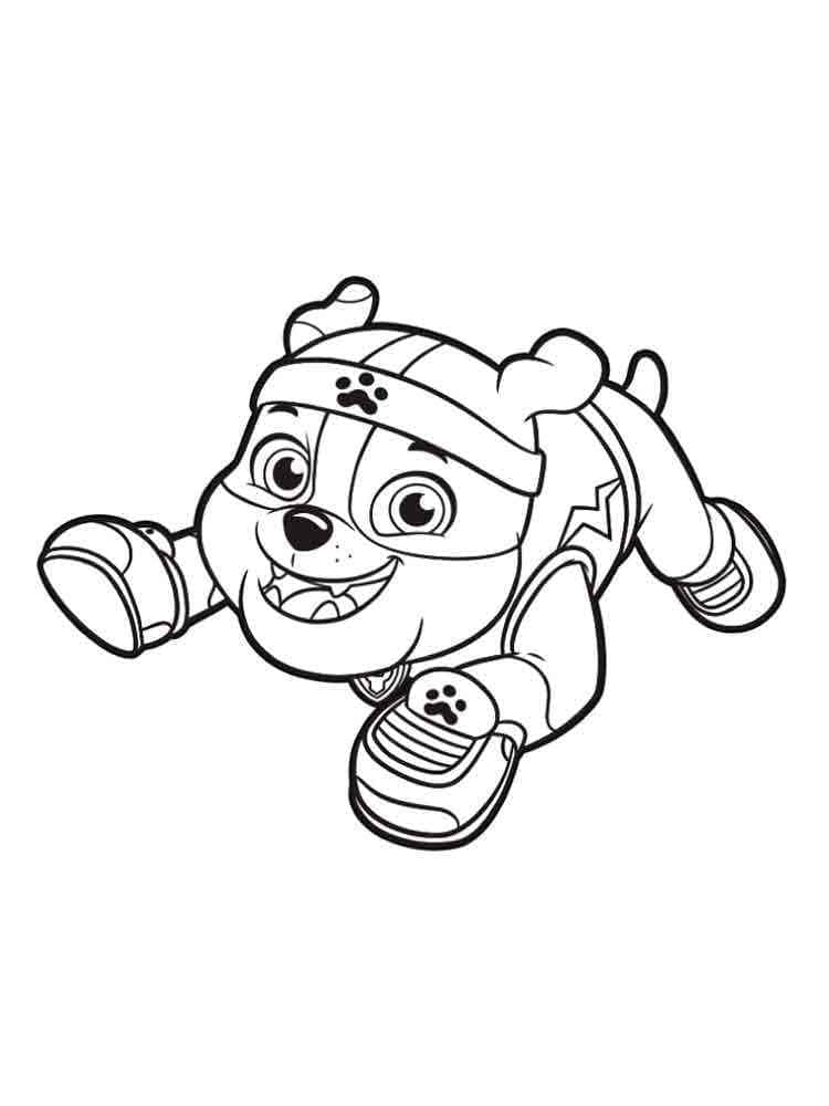 Rubble paw patrol coloring pages