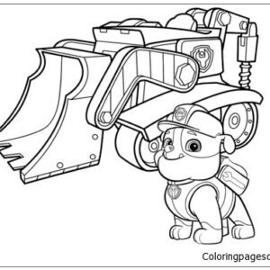 Rubble paw patrol coloring pages printable for free download