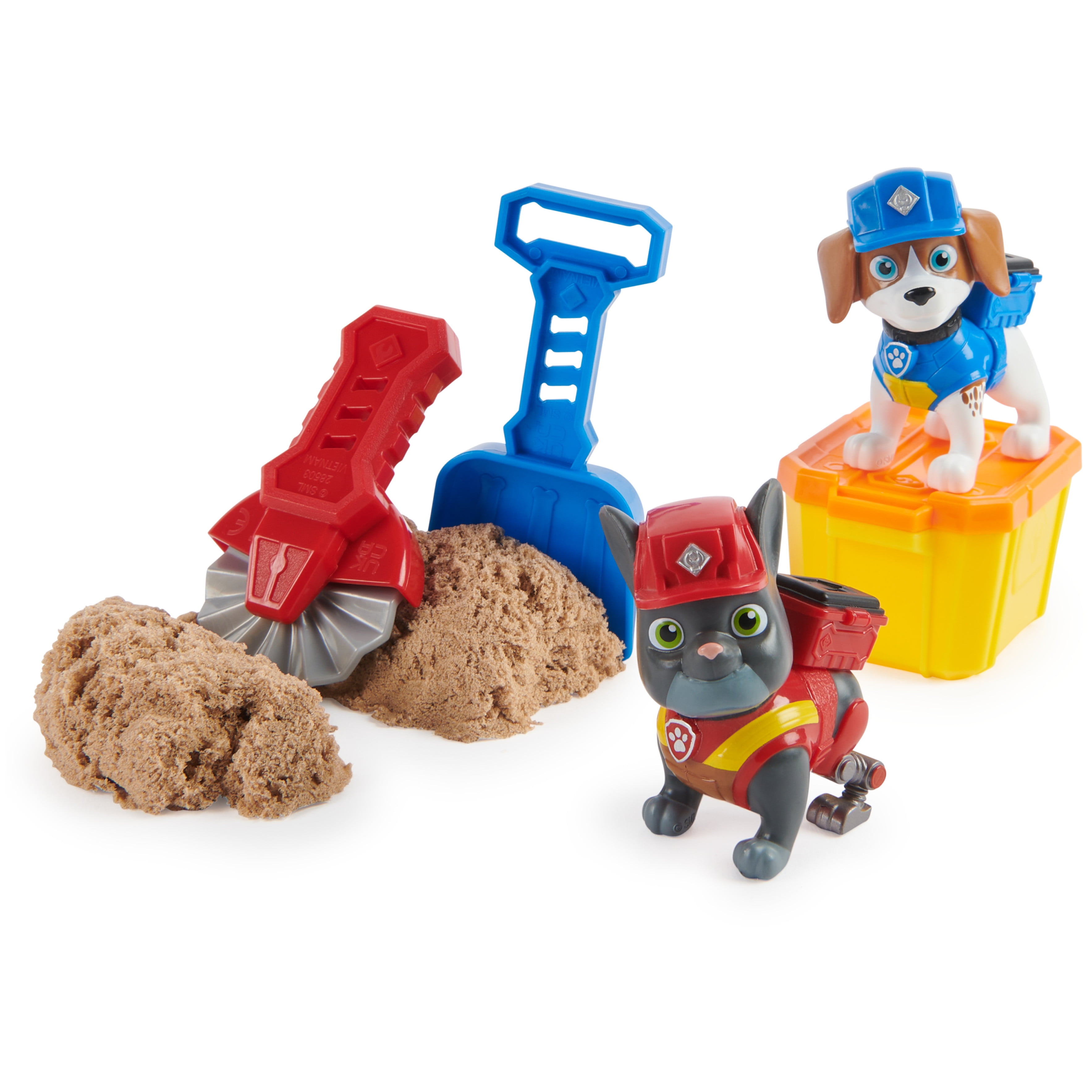 Rubble crew charger and wheeler figure