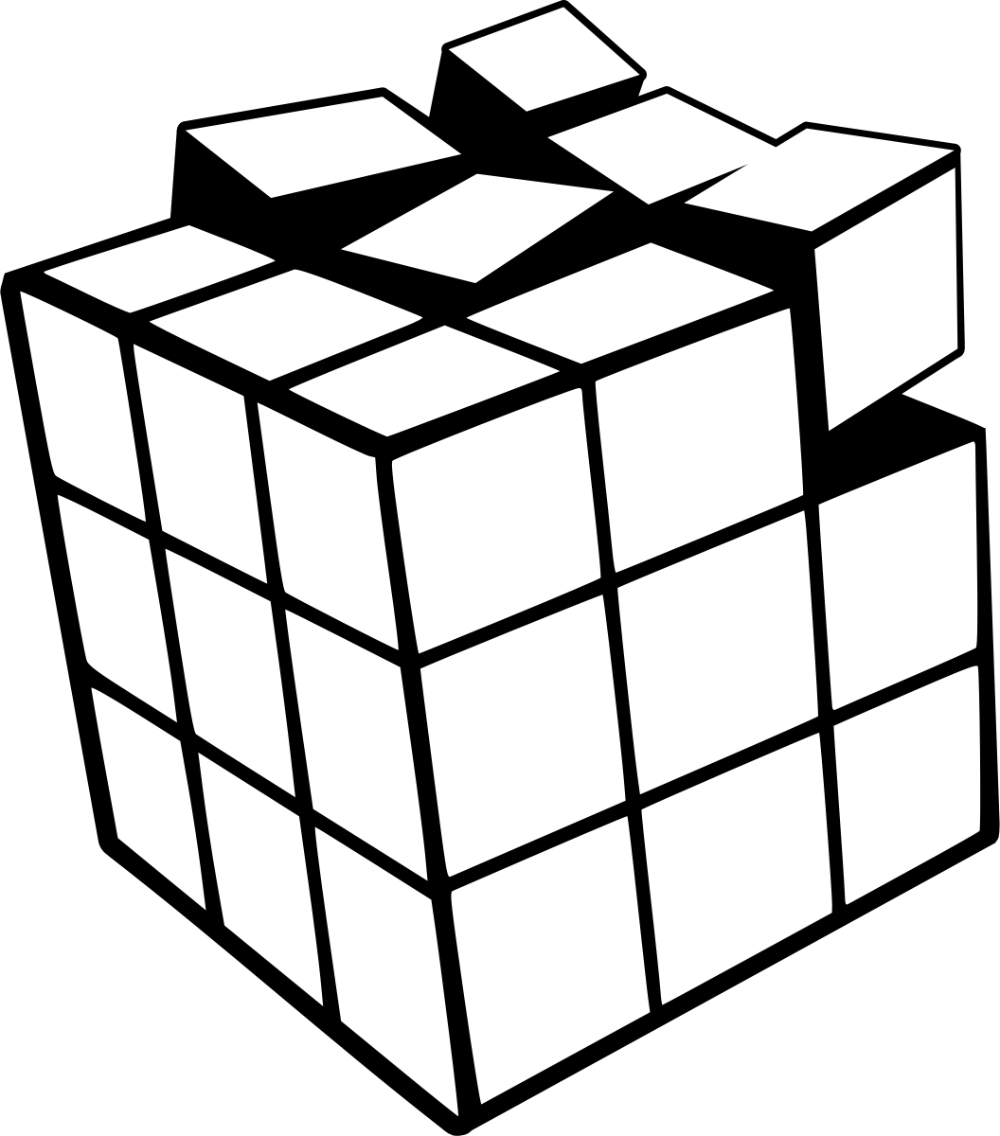 Rubiks cube coloring pages printable for free download
