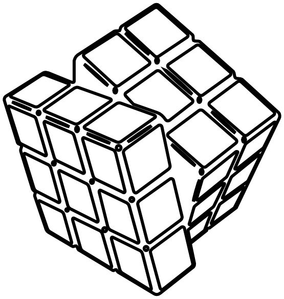Rubiks cube coloring pages