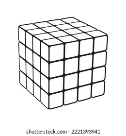 White digital cube perspective x graphic stock vector royalty free