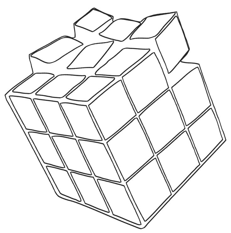 Rubiks cube coloring pages