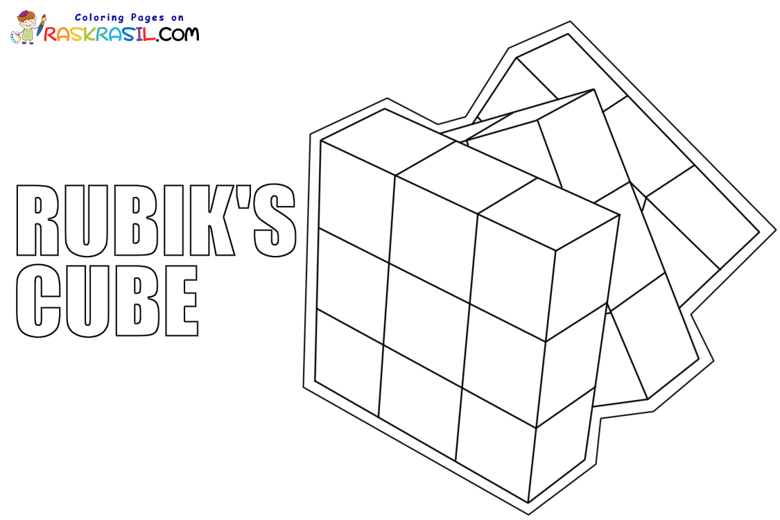 Rubiks cube coloring pages