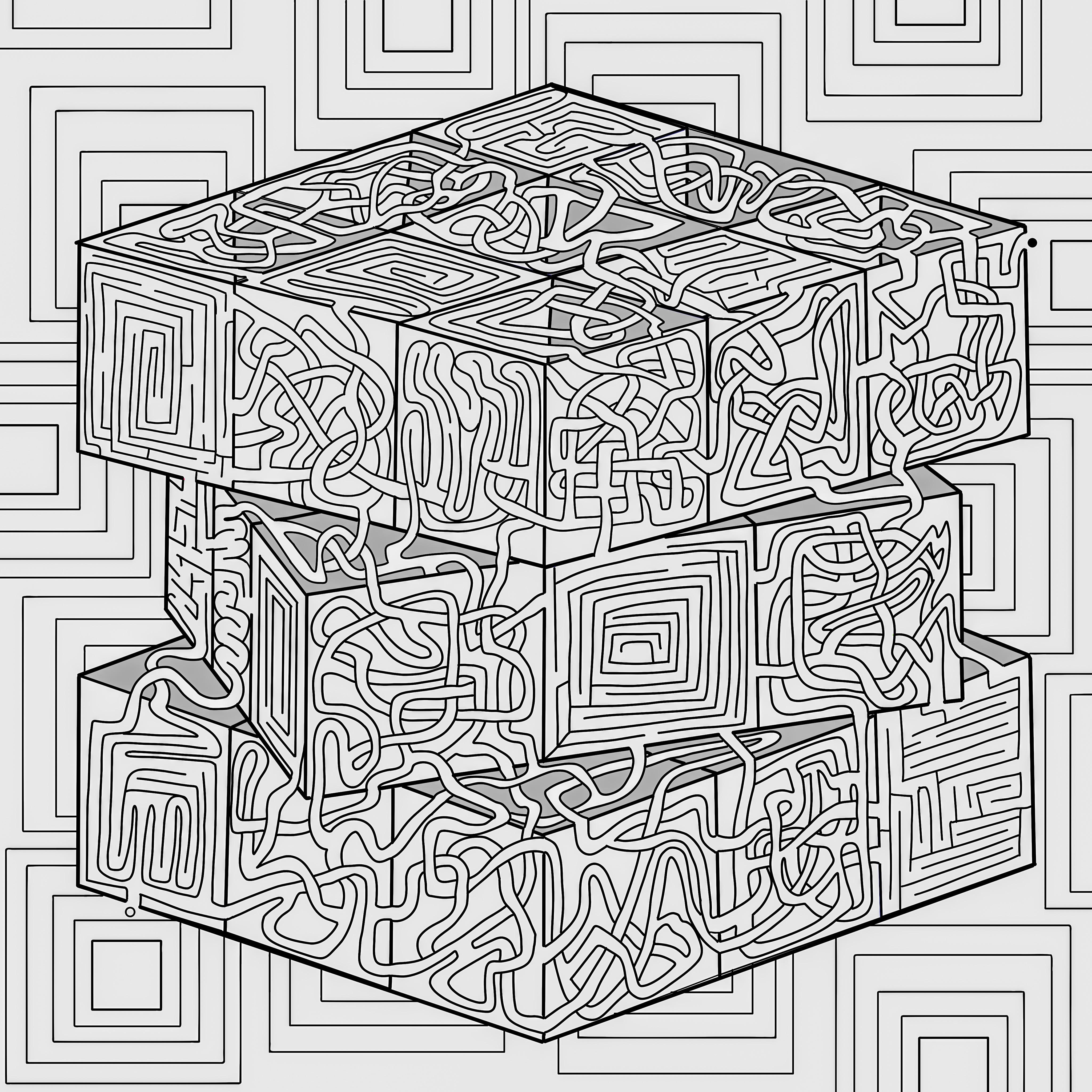 Maze handmade rubiks cube maze rmazes