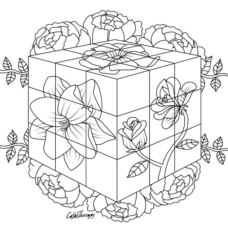 Rubiks cube coloring pages printable for free download