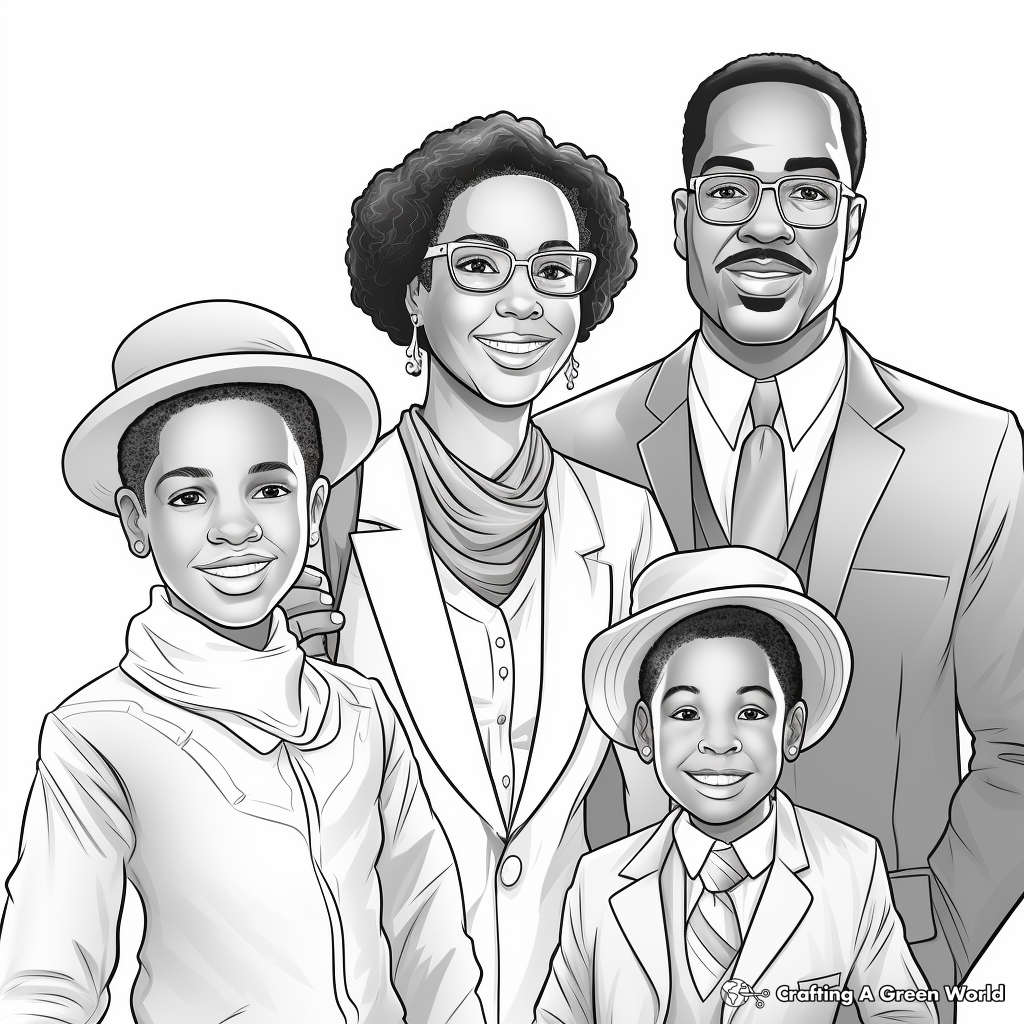 Black history month coloring pages