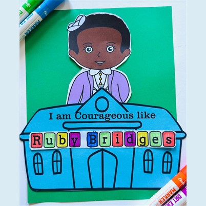 Ruby bridges craft for black history month for kids