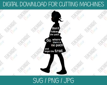 Ruby bridges svg digital download vector art black history civil rights svg decal cut file ruby bridges quote silhouette