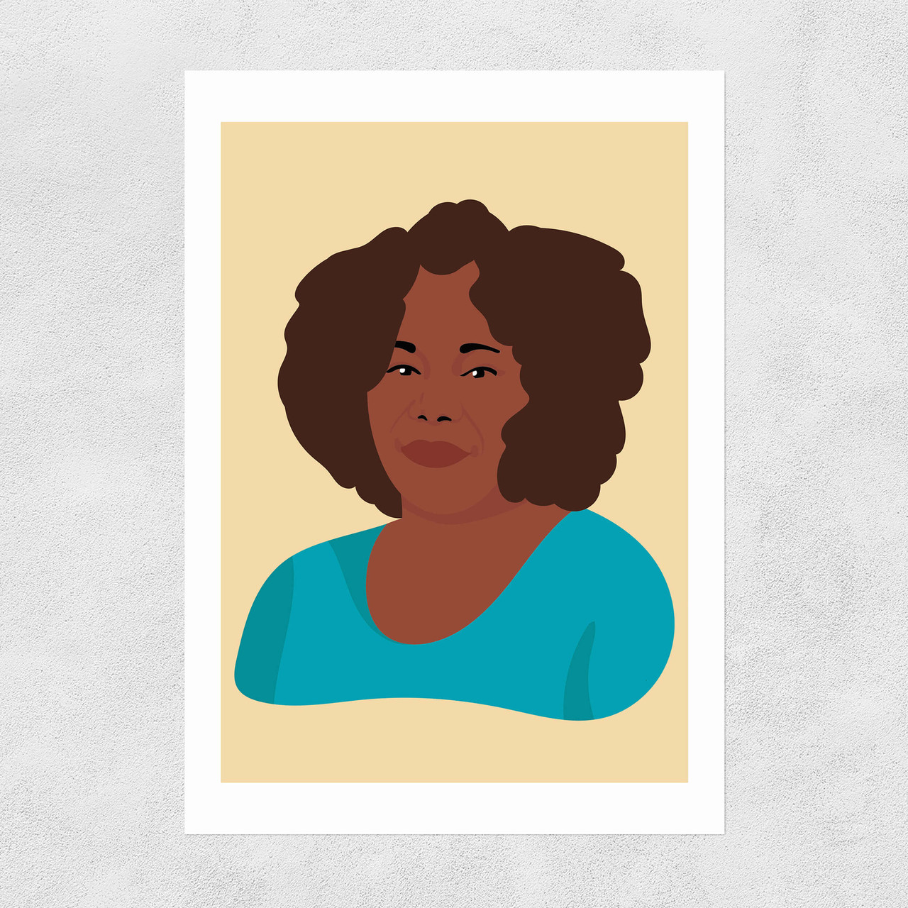 Ruby bridges by sofia doudine framed art print