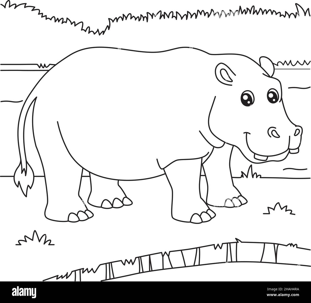 Hippo baby black and white stock photos images