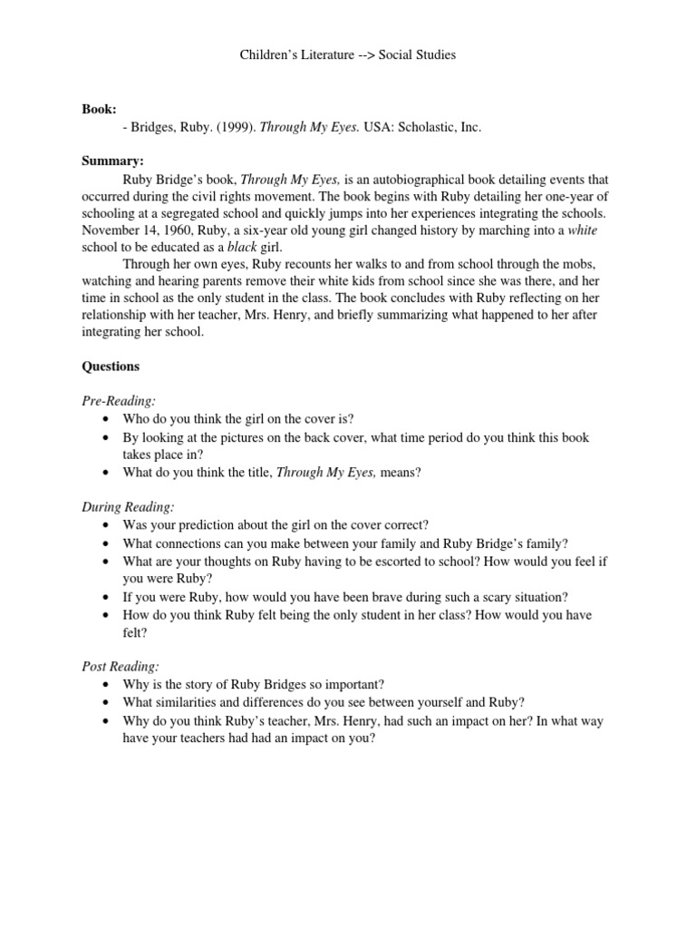 Through my eyes pdf