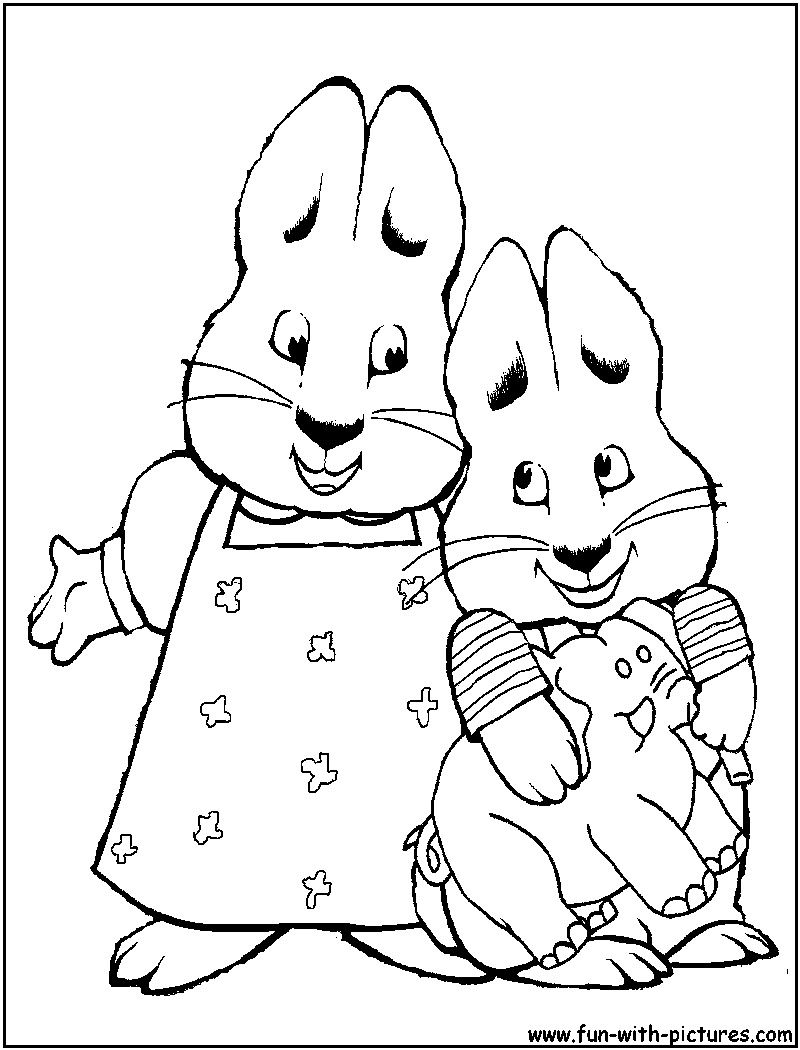 Max and ruby coloring pages