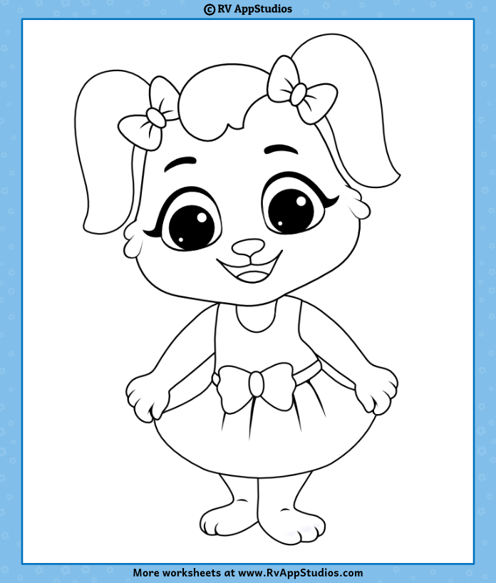 Ruby dancing free coloring page to download and color