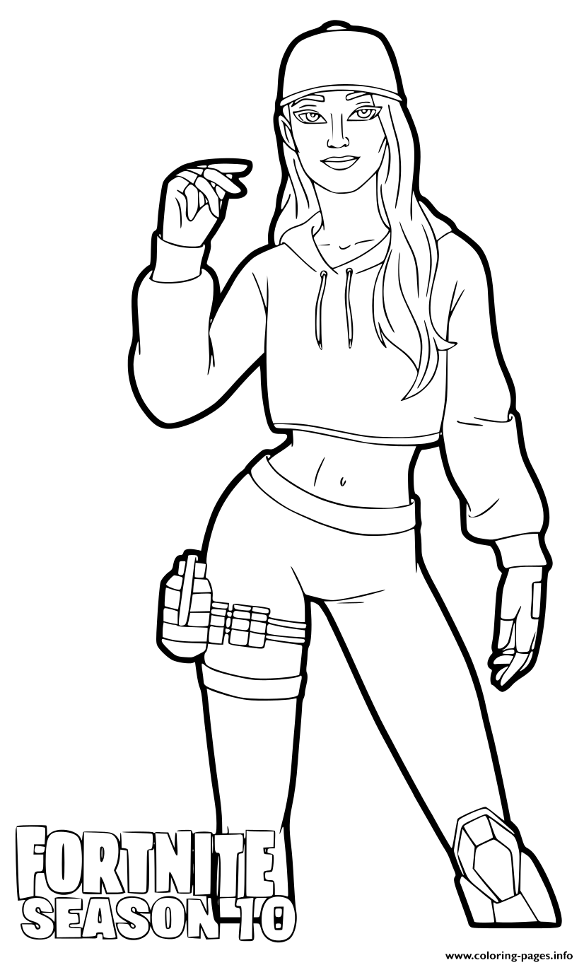 Ruby fortnite season coloring page printable