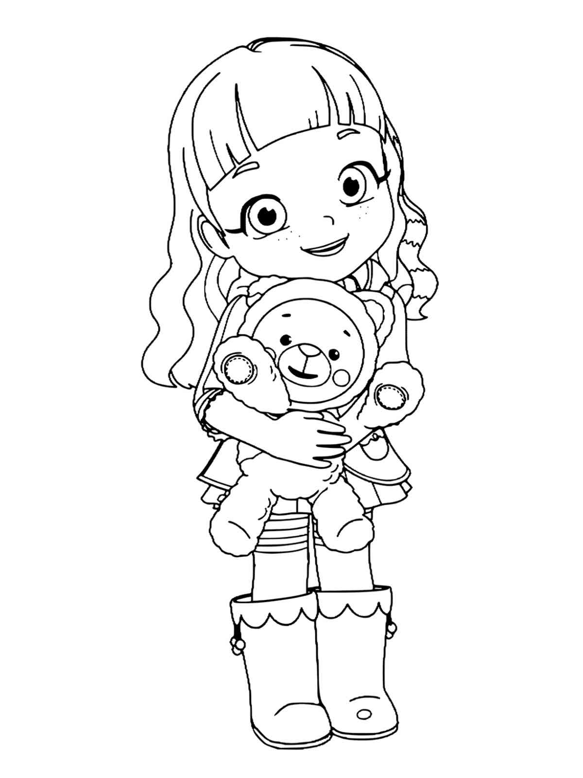 Rainbow ruby coloring page