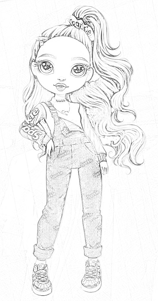 Rainbow high junior ruby anderson coloring pages â art art
