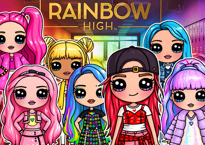 Ruby red from rainbow high â draw so cute