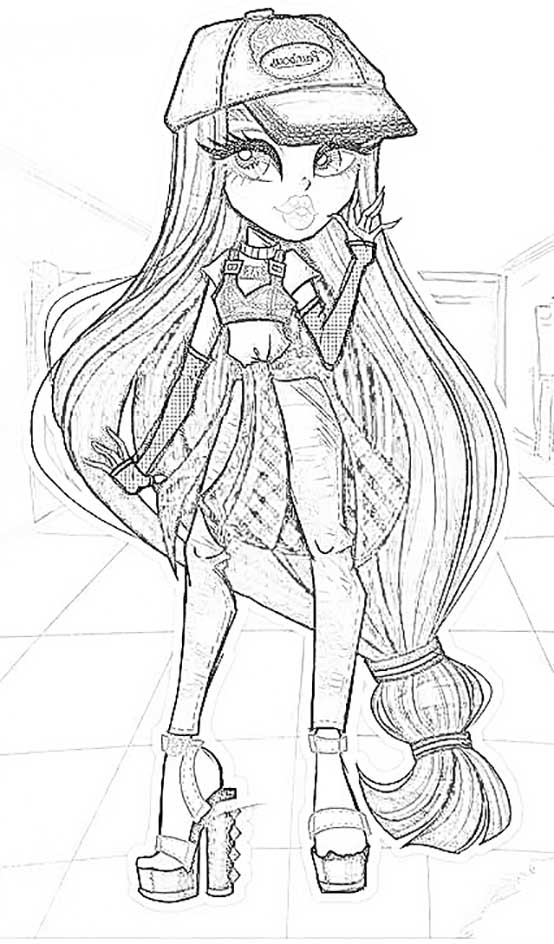 Rainbow high ruby coloring pages â having fun with children