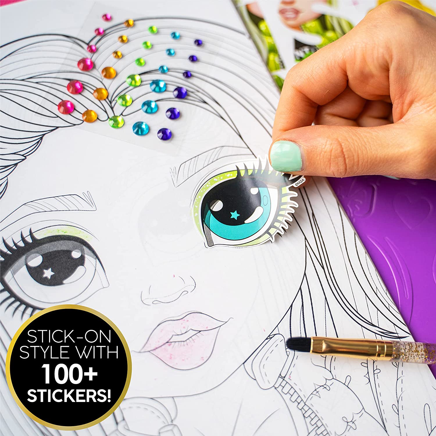 Rainbow high makeup artist studio and rainbow high scratch n style fashion sketchbook