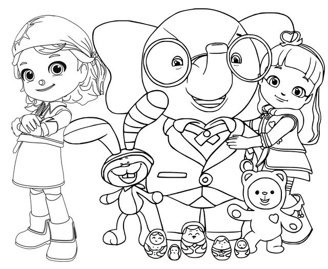 Rainbowruby coloringpages animatedseries coloring pages cartoon coloring pages santa coloring pages