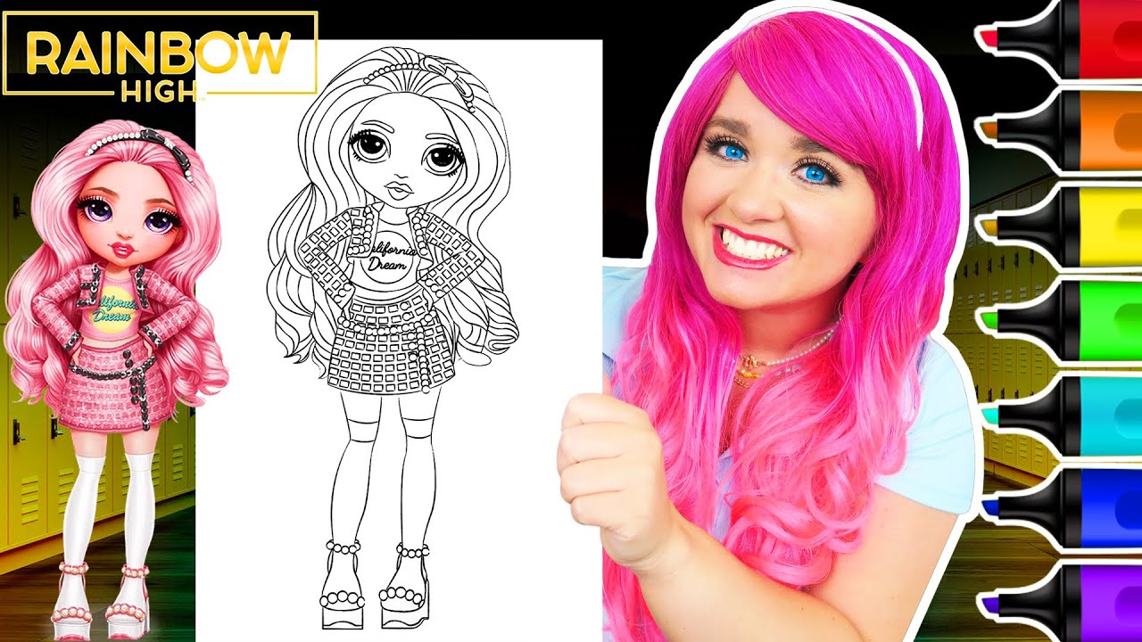 Coloring rainbow high bella parker