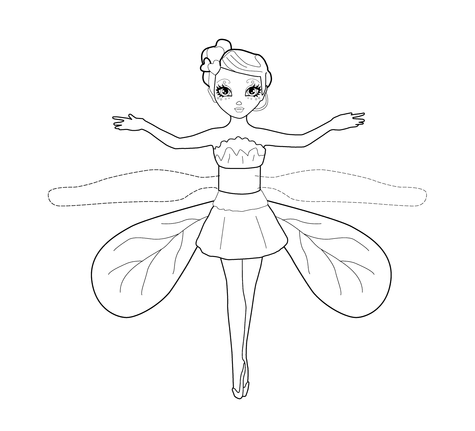 Flying fairy toy coloring pages for kids printable free one coloring pages for kids coloring pages coloring pages for girls