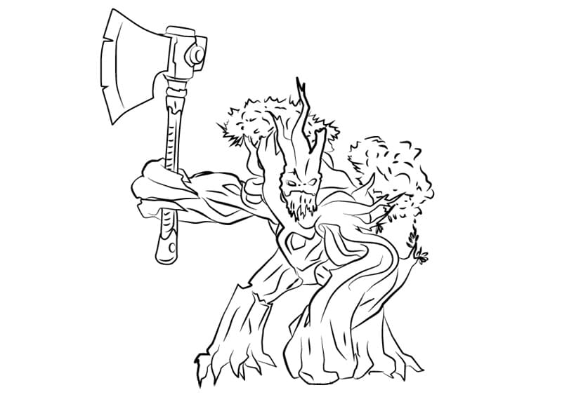 Paladins grover coloring page