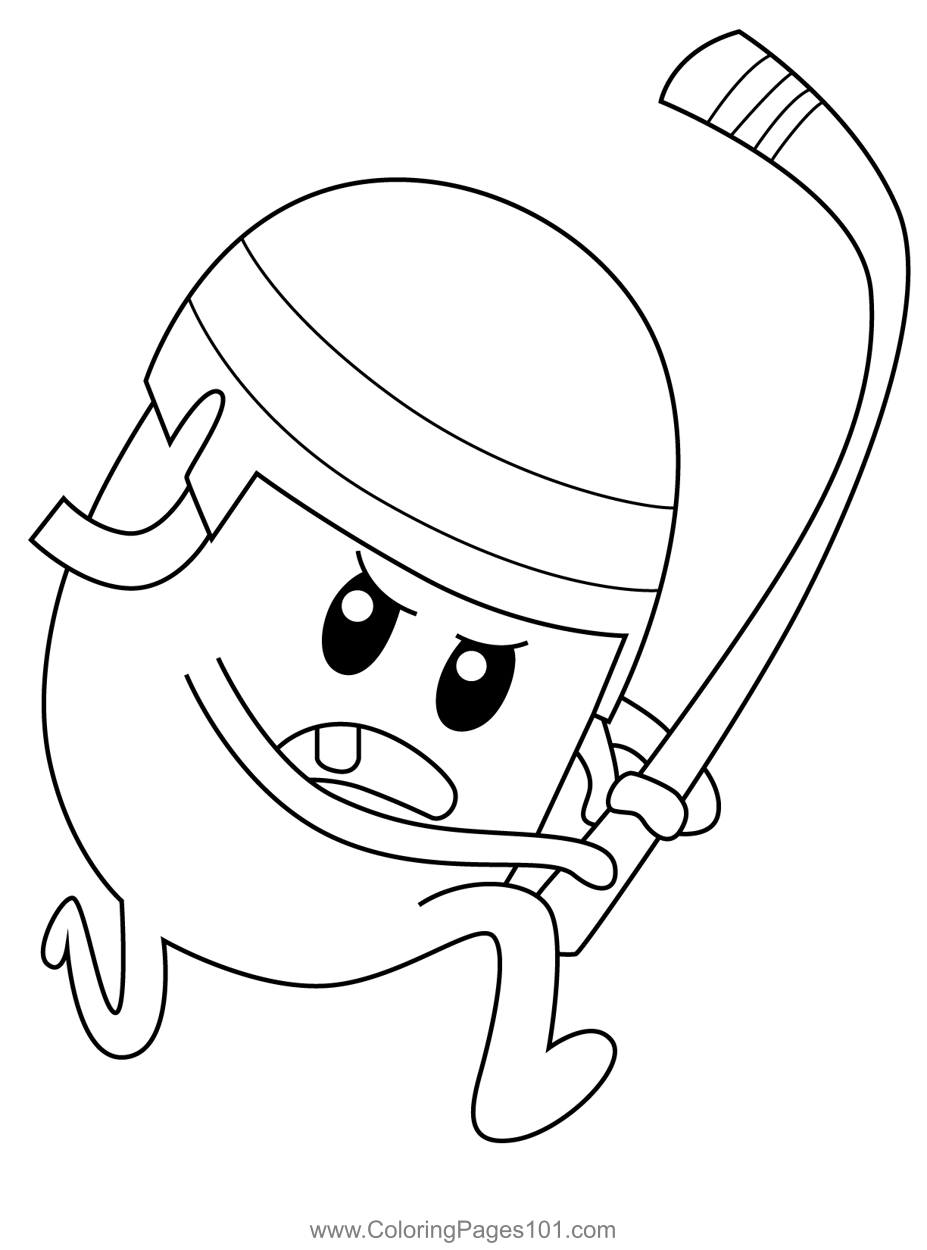 Ruckus dumb ways to die coloring page for kids