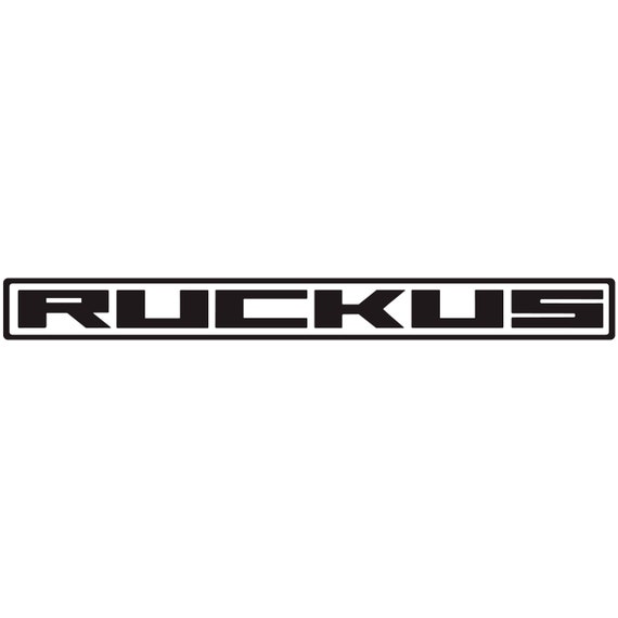 Ruckus logo vinyl decal car window bumper sticker x select colorsize