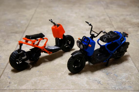 Customizable d printed scale ruckus pit bike scooter