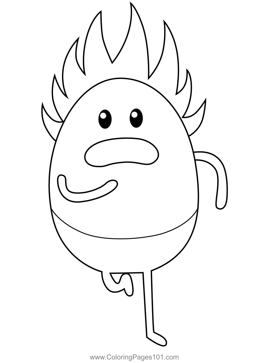 Numpty dumb ways to die coloring page for kids