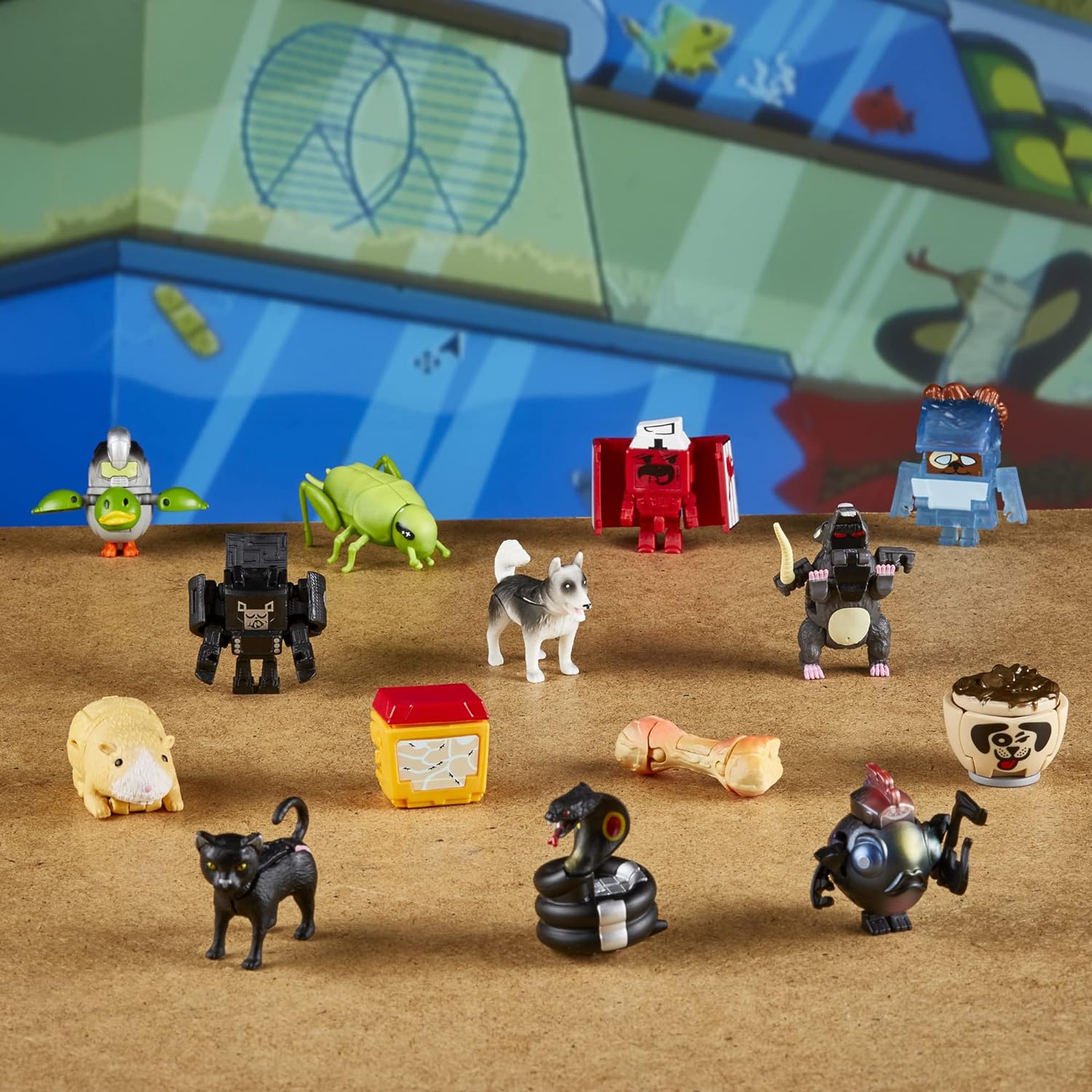 Hasbro transformers toys botbots ruckus rally series custodial crew pet mob character bundle