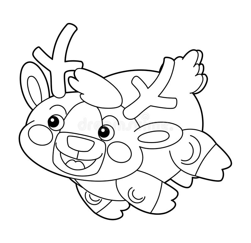 Rudolph coloring book stock illustrations â rudolph coloring book stock illustrations vectors clipart