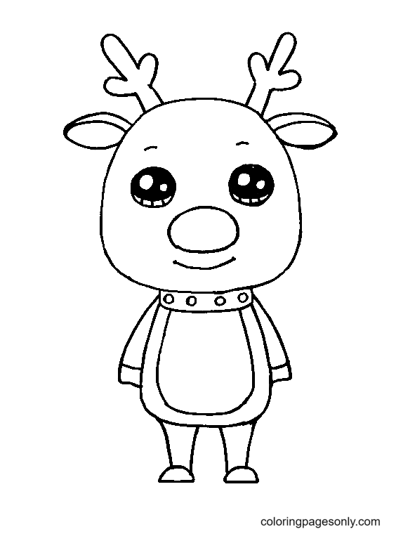 Rudolph coloring pages printable for free download