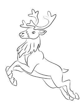 Reindeer templates reindeer coloring page reindeer bulletin board rudolph color