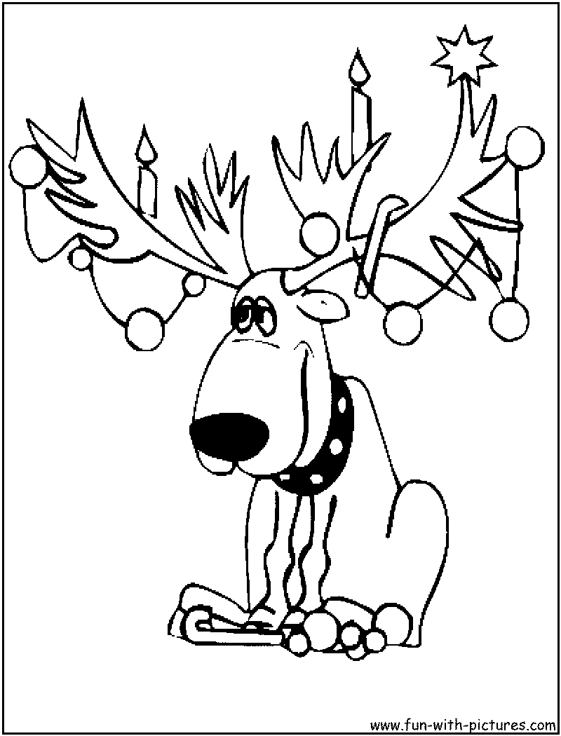 Reindeer coloring pages
