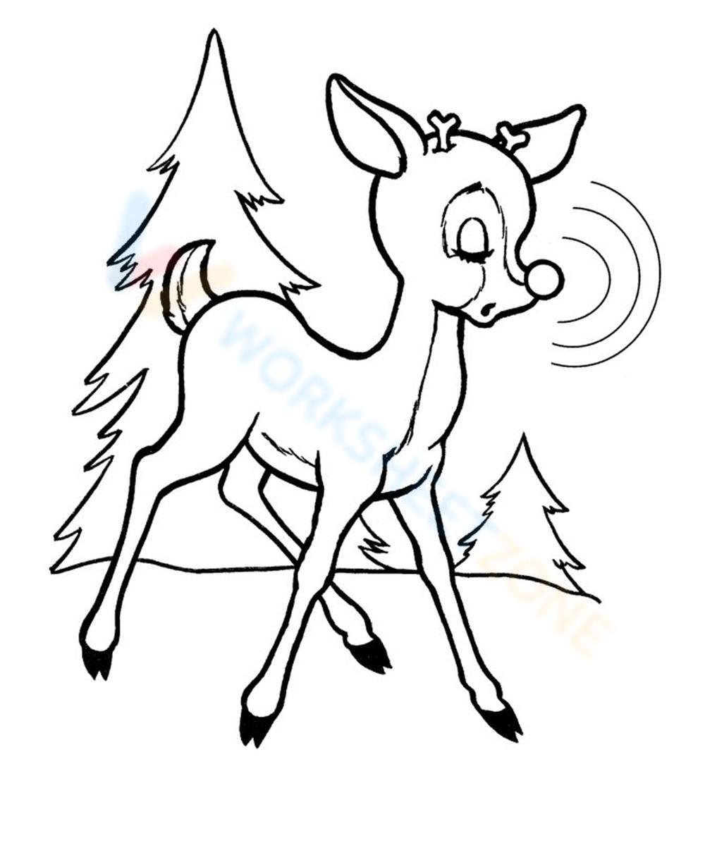 Rudolph reindeer worksheet