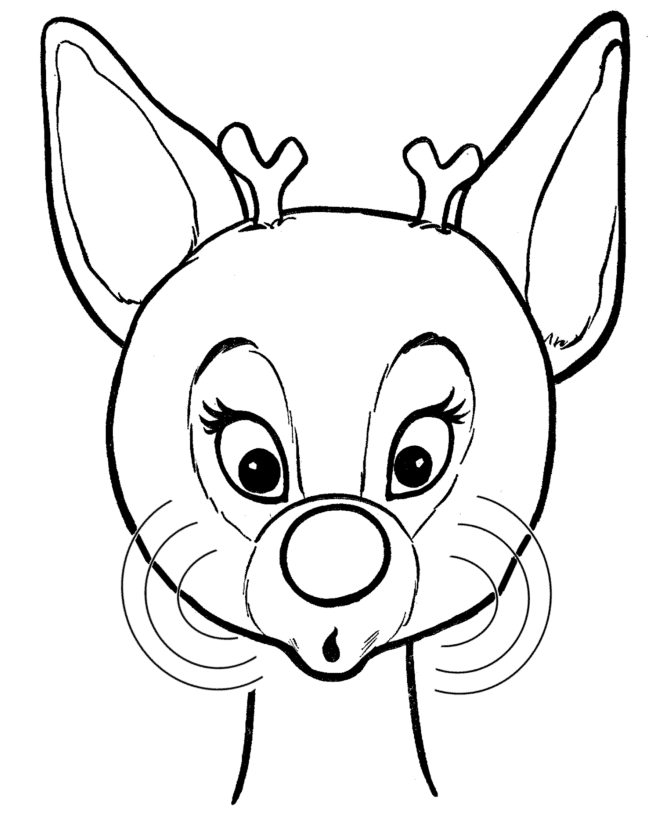Cute reindeer worksheet
