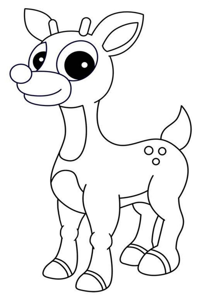 Rudolph the red nosed reindeer coloring pages