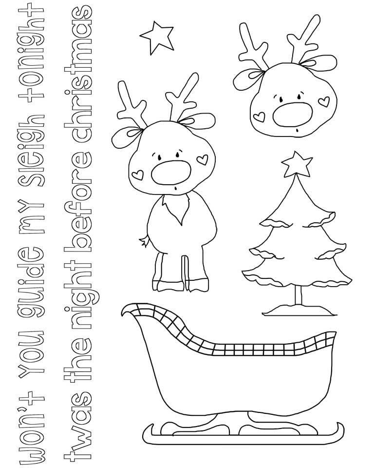 Rudolph the red nosed reindeer templates
