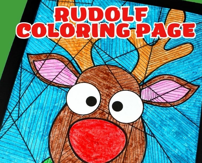 Rudolf coloring page