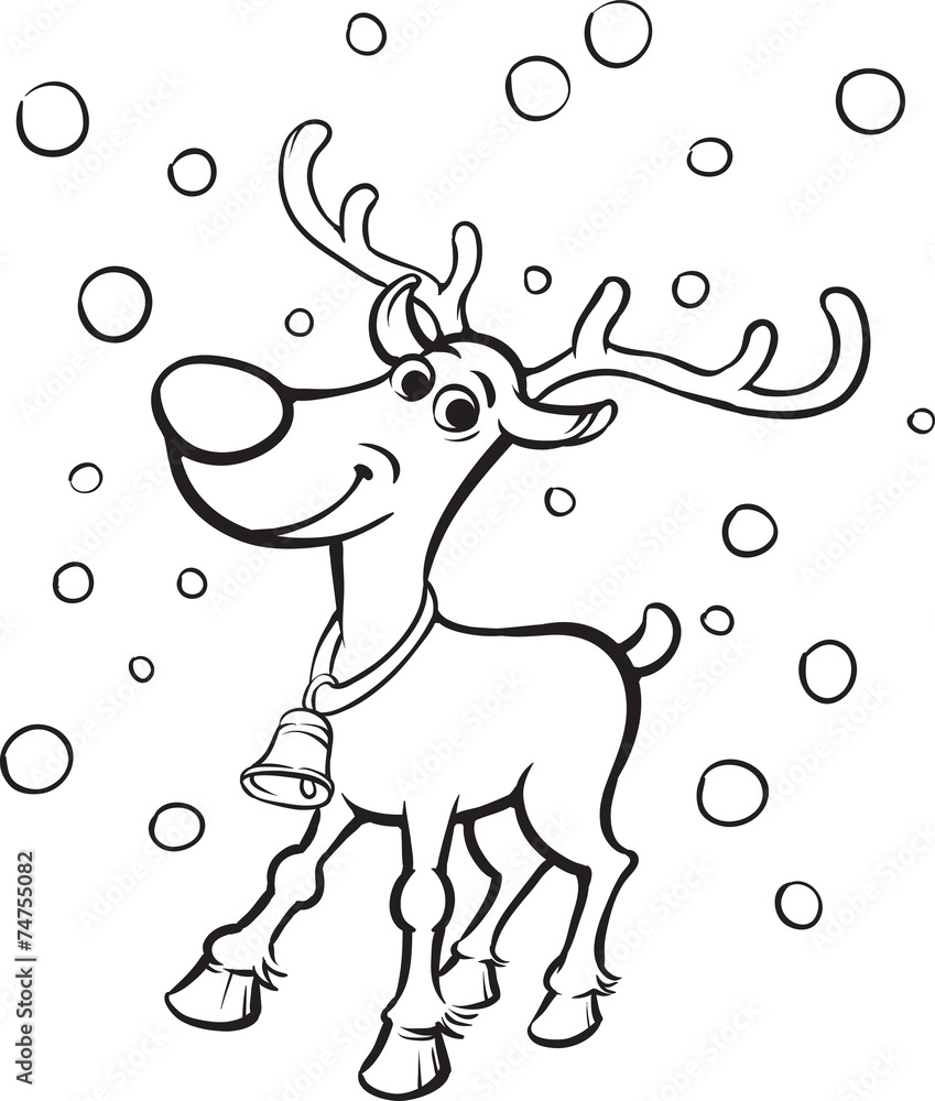 Coloring book rudolph the red