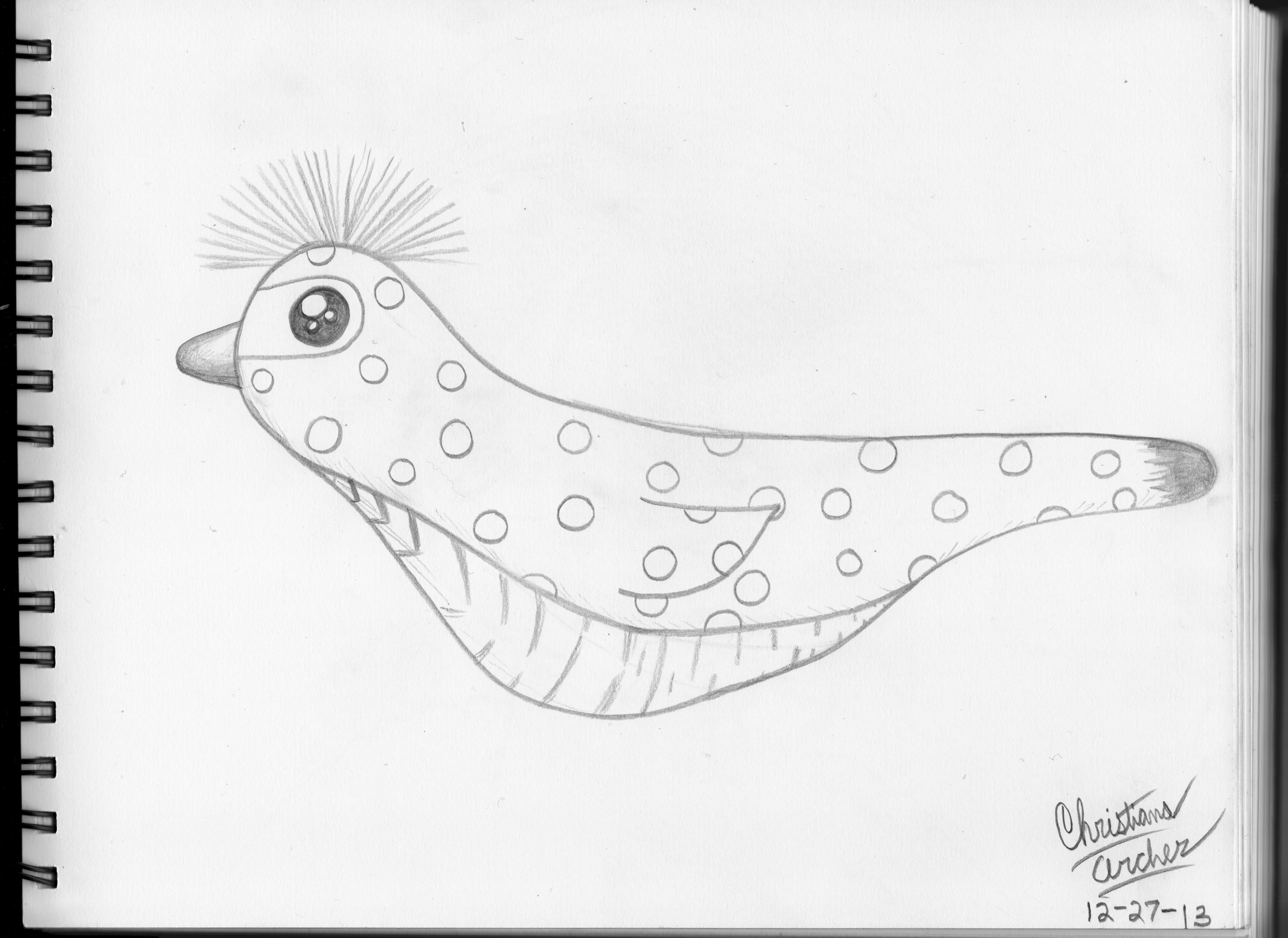 Grousey drawing ruffed grouse by diversekitty on