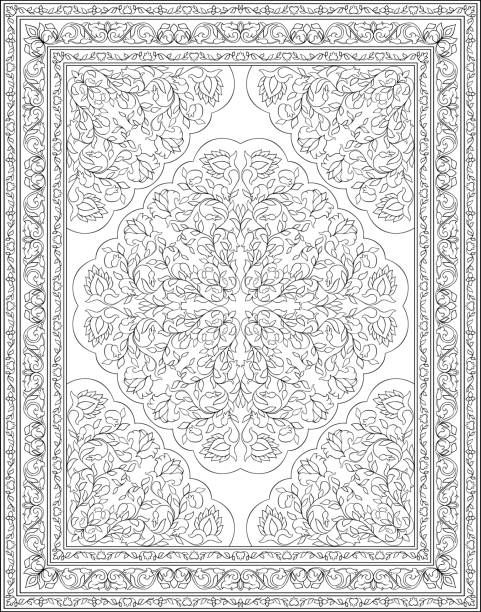 Best white rug illustrations royalty